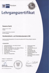 Lehrgangszertifikat